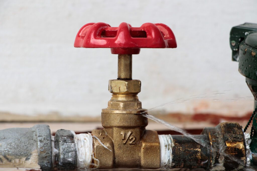 Red handle valve